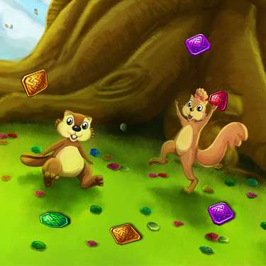 Match 3 Games - Jewel Tree - Match It